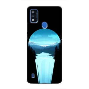 Летний Чехол на ZTE Blade A51 (Синий Водопад)