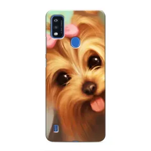 Чехол (ТПУ) Милые собачки для ZTE Blade A51 (Йоршенский терьер)