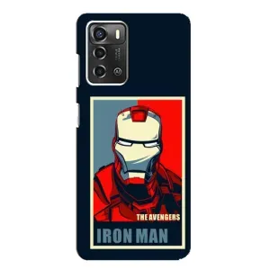 Чехол Супергерой Железный человек на ZTE Blade A52 (Art Iron man)