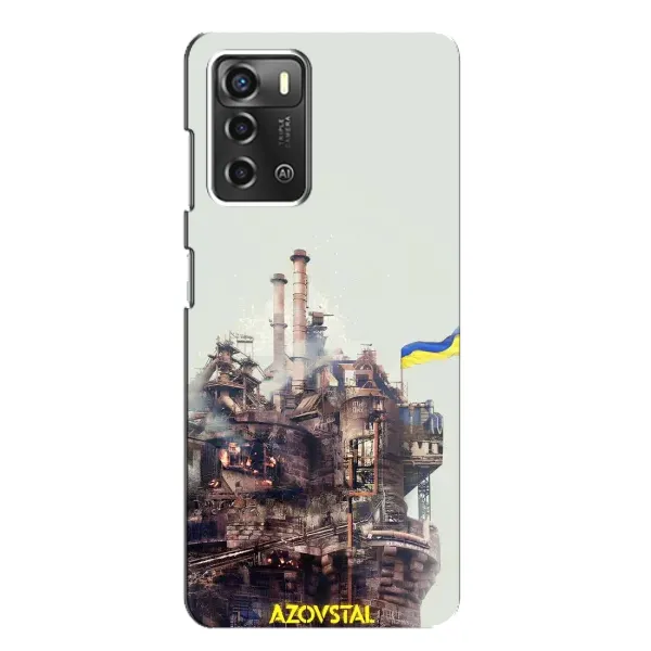 Чехол с рисунком «Азовсталь» для ZTE Blade A52 Чехол с рисунком «Азовсталь» для ZTE Blade A52