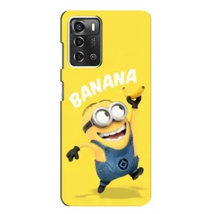 Мультяшный принт на Чехол для ЗТЕ Блейд А52 (Banana)