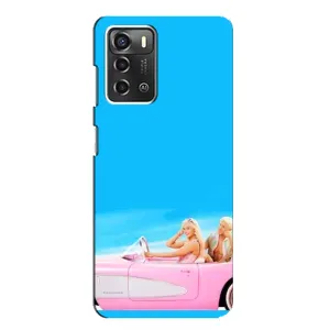 Силиконовый Чехол Барби Фильм на ZTE Blade A52 (Барби и Кен)