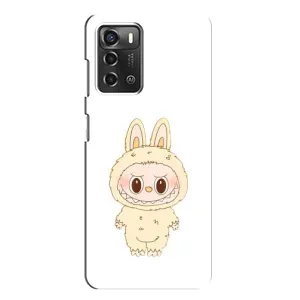 Чехол с принтом Лабубу для ZTE Blade A52 (Бежевый Лабубу)