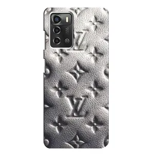 Текстурный Чехол Louis Vuitton для ЗТЕ Блейд А52 (Бежевый ЛВ)