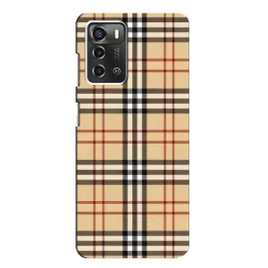 Чехол с Брендами одежды на ЗТЕ Блейд А52 (Burberry стиль)