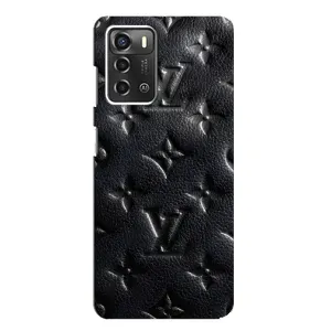 Текстурный Чехол Louis Vuitton для ЗТЕ Блейд А52 (Черный ЛВ)