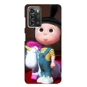 Мультяшный принт на Чехол для ЗТЕ Блейд А52 (Девочка Агнес)