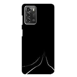Чохол з картинками на чорному фоні для ZTE Blade A52 (Дорога)
