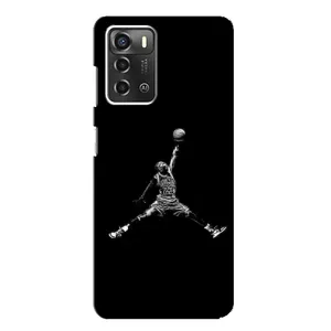 Силиконовый Чехол Nike Air Jordan на ЗТЕ Блейд А52 (Джордан)