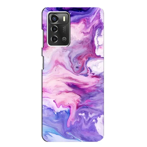 Чехол с рисунком «Фиолетовый мрамор» для ZTE Blade A52 Чехол с рисунком «Фиолетовый мрамор» для ZTE Blade A52