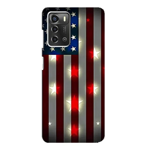 Чехол с рисунком «Флаг США 2» для ZTE Blade A52 Чехол с рисунком «Флаг США 2» для ZTE Blade A52