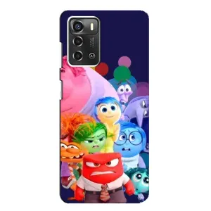 Чехол Головоломка для ZTE Blade A52 - (AlphaPrint) (Герои головоломки)