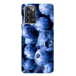 Чехол с изображением вкусной еды для ZTE Blade A52 (Голубика)
