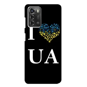 Силиконовый Чехол на ZTE Blade A52 (Я-Украина) (I Love UA)