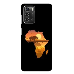 Летний Чехол на ZTE Blade A52 (Карта)