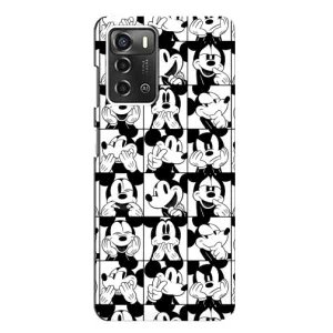 Чехлы с принтом Микки Маус на ZTE Blade A52 (Коллаж Микки Маус)