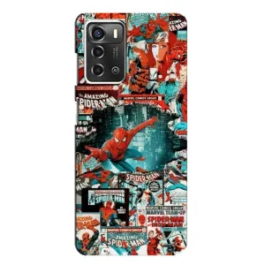 Чехол Супергерой Человека Паука на ZTE Blade A52