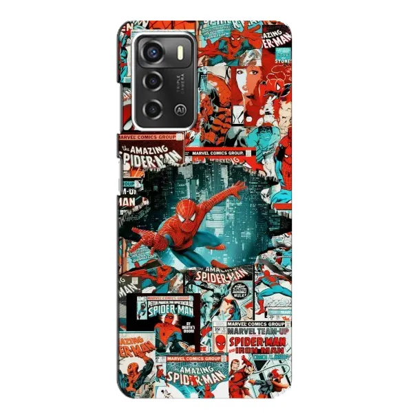 Чехол с рисунком «Комиксы Человек Паук» для ZTE Blade A52 Чехол с рисунком «Комиксы Человек Паук» для ZTE Blade A52