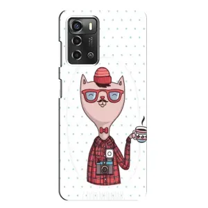 Чехол на тематику: Коты для ZTE Blade A52 (Кот аристократ)