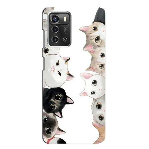 Чохол з малюнком «Коти» для ZTE Blade A52