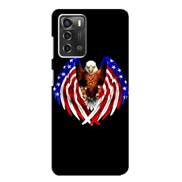 Чехол с рисунком «Крылья США» для ZTE Blade A52 Чехол с рисунком «Крылья США» для ZTE Blade A52