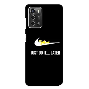 Силиконовый Чехол на ZTE Blade A52 с картинкой Nike (Later)