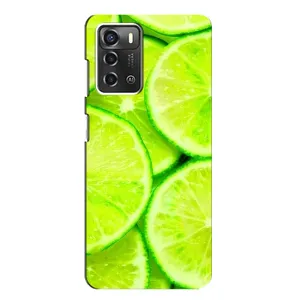 Чехол с изображением вкусной еды для ZTE Blade A52 (Лайм)