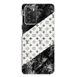Чехол Стиль Louis Vuitton на ZTE Blade A52 (LV на белом)