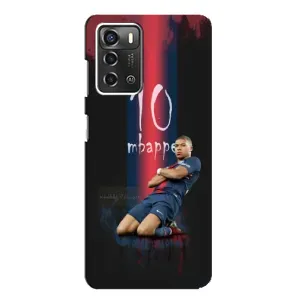 Чехол (TPU) с Футболистом на ZTE Blade A52 (MBAPPE 10)