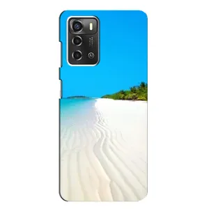 Летний Чехол на ZTE Blade A52 (Море песок)
