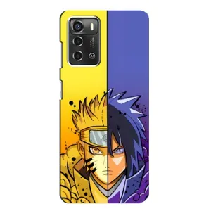 Купить Чехлы на телефон с принтом Anime для ZTE Blade A52 (Naruto Vs Sasuke)