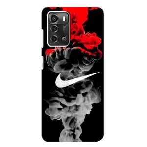 Силиконовый Чехол на ZTE Blade A52 с картинкой Nike (Nike дым)