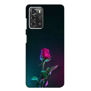 Чохли з принтом Троянд для ZTE Blade A52 (Нічна троянда)