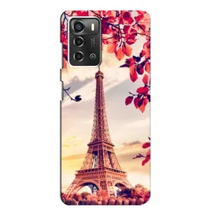 Чехол с Эйфелевой башней на ZTE Blade A52 (Paris photo)