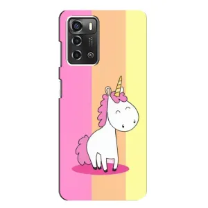 Чехол Unicorn на ZTE Blade A52 (Радужный Единорог)