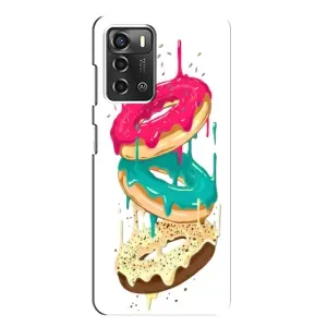 Чехол с изображением вкусной еды для ZTE Blade A52 (Сочные пончики)