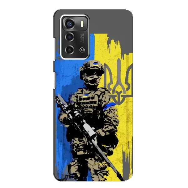 Чохол з малюнком «Солдат ЗСУ» для ZTE Blade A52 Чохол з малюнком «Солдат ЗСУ» для ZTE Blade A52