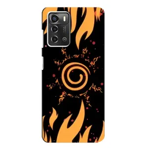 Купить Чехлы на телефон с принтом Anime для ZTE Blade A52 (Солнце Наруто)