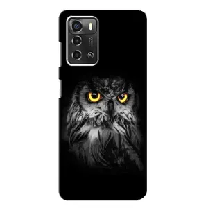 Чохли з принтом СОВИ для ZTE Blade A52 (Сова на чорному)