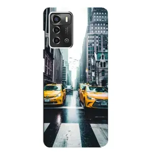 Силиконовый бампер (Работники) на ZTE Blade A52 (Такси)