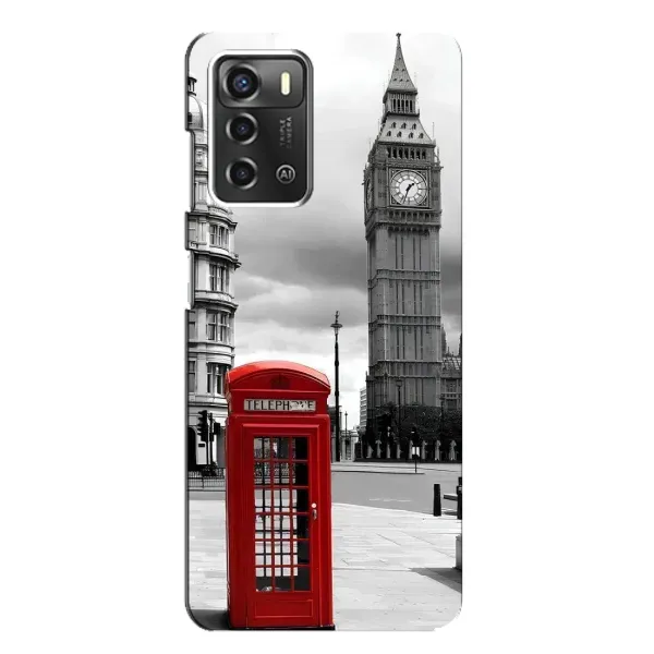 Чехол с рисунком «TELEPHONE» для ZTE Blade A52