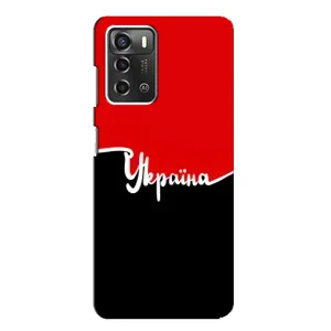 Чехлы УПА (Красно-Чёрный) на ZTE Blade A52 (Украина УПА)