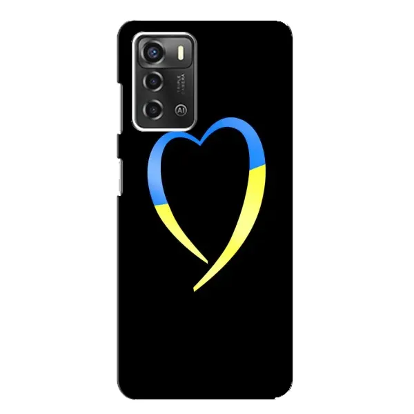 Чехол с рисунком «Украинское сердце» для ZTE Blade A52 Чехол с рисунком «Украинское сердце» для ZTE Blade A52