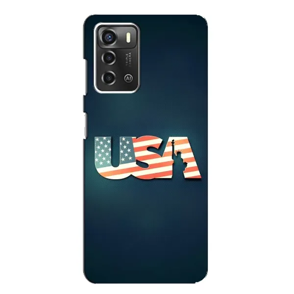 Чехол с рисунком «USA» для ZTE Blade A52 Чехол с рисунком «USA» для ZTE Blade A52