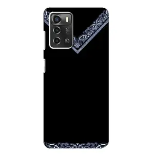 Силиконовый Чехол на ZTE Blade A52 (Воротник вышиванки)