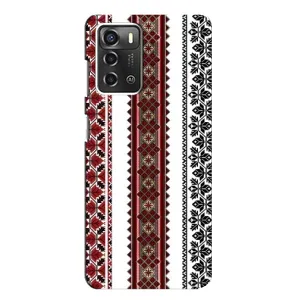 Силиконовый Чехол на ZTE Blade A52 с картинкой Вышиванки (Вышиваночки)