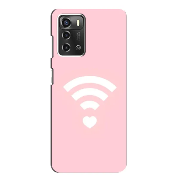 Чехол с рисунком «WiFi Love» для ZTE Blade A52 Чехол с рисунком «WiFi Love» для ZTE Blade A52