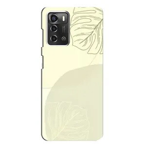 Чохол квітковий дизайн для ZTE Blade A52 (Зелений фон)