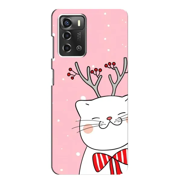 Чехол с рисунком «Зимний кот» для ZTE Blade A52 Чехол с рисунком «Зимний кот» для ZTE Blade A52