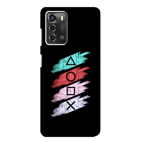 Чехол с рисунком «Значки Sony» для ZTE Blade A52 Чехол с рисунком «Значки Sony» для ZTE Blade A52